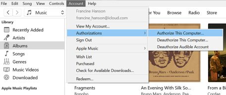 Deauthorize all computers in iTunes