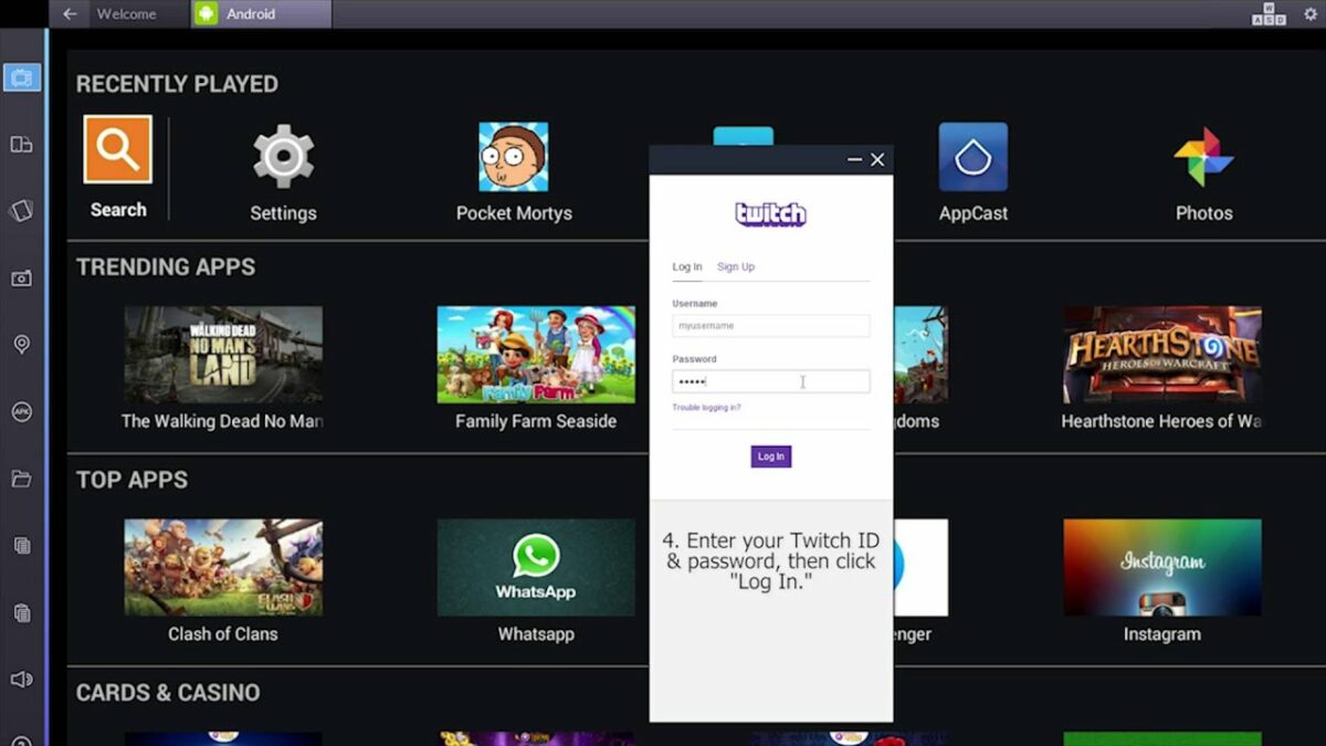 How to stream with BlueStacks