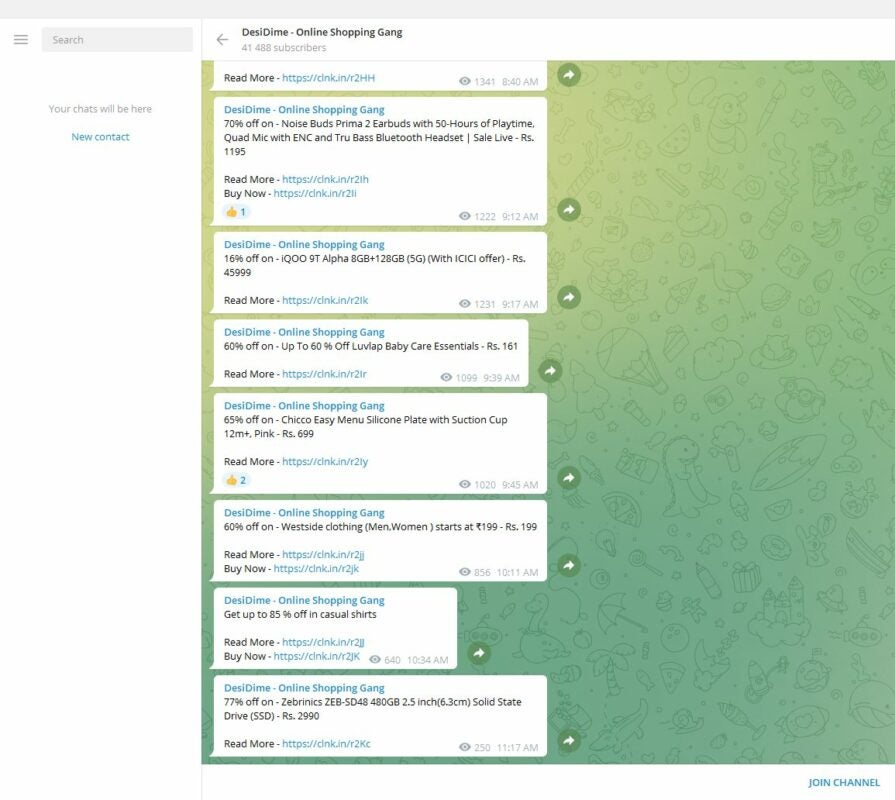 Top 6 Telegram channels for offers