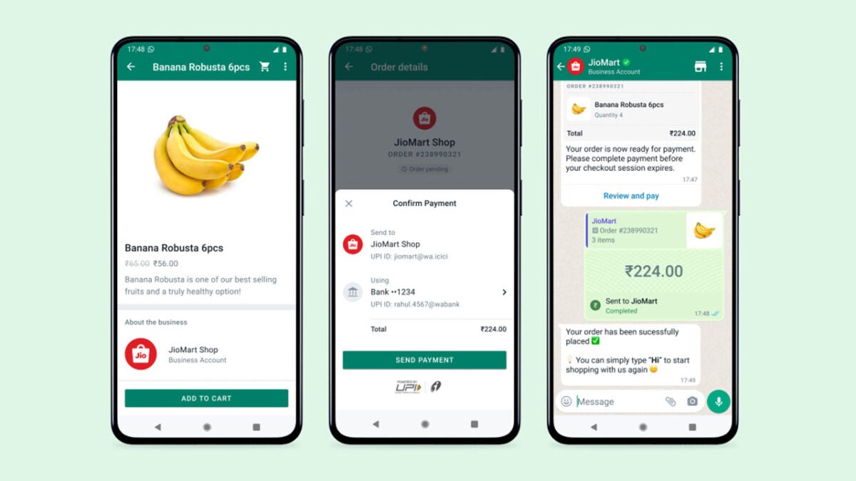WhatsApp shopping