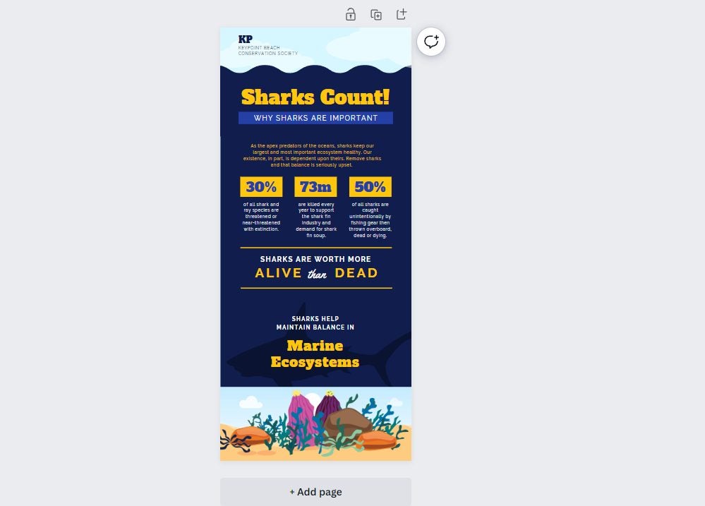 making an infographic on Canva