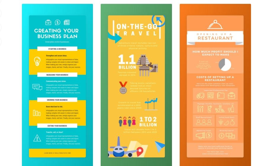 making an infographic on Canva