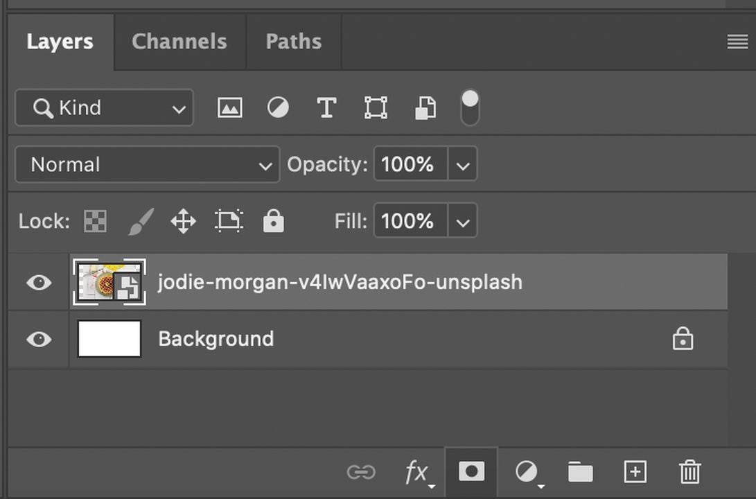 Create a new mask layer in Photoshop