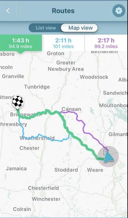 Lock in a specific route with this menu