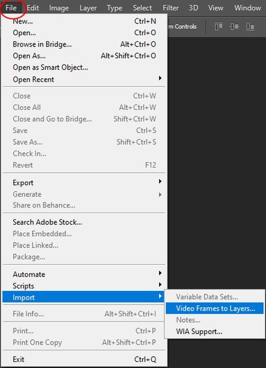 Video Frames to Layers.