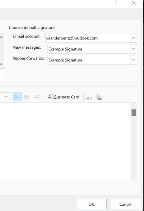 Determine how often your signature is added to emails.