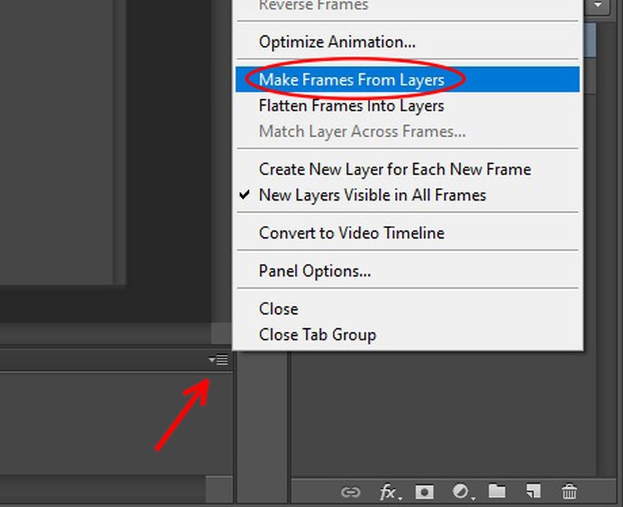 Make Frames from Layers.