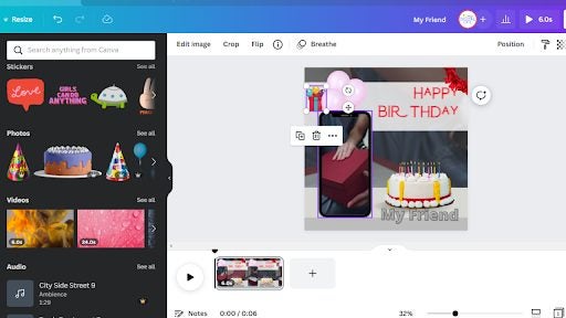 How to make a GIF in Canva
