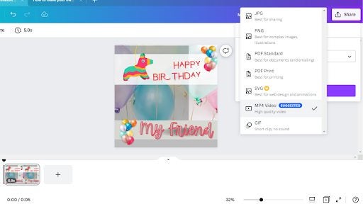 How to make a GIF in Canva