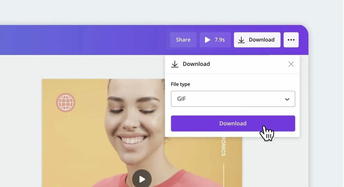 How to make a GIF in Canva