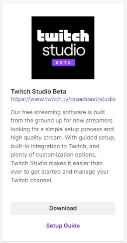 How to use Twitch Studio