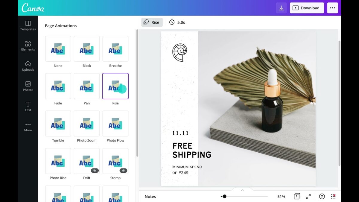 Make a fun GIF in Canva