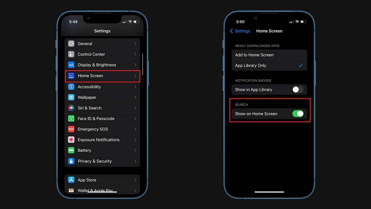 Removing the search button on iOS 16