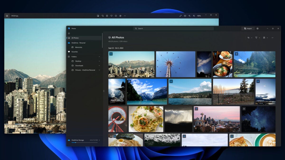 upgraded Windows 11 photo app