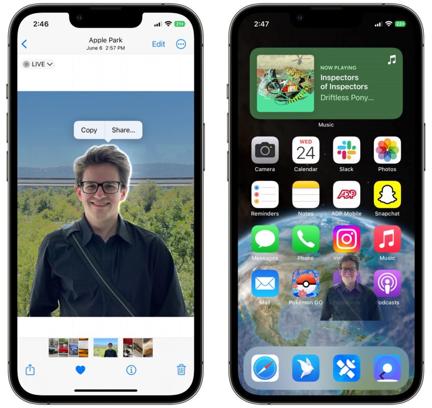 cut images ios 16