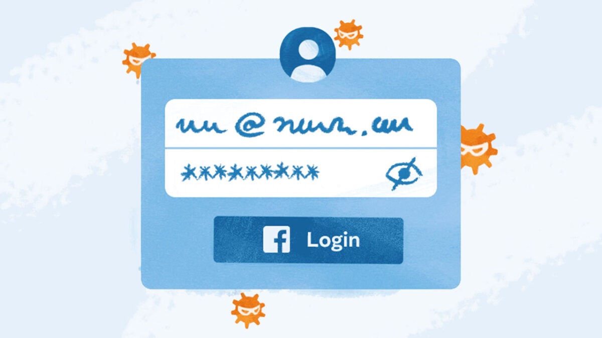 Facebook login system