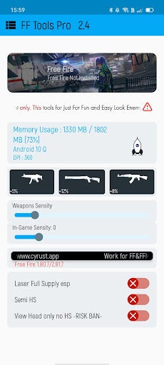 How to use FF Tools to optimize Garena Free Fire