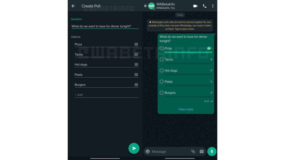 WhatsApp update bringing polls and surveys to the app