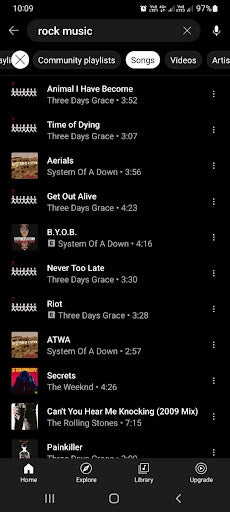 YouTube Music to customize filters