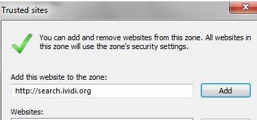 disable website not trusted message in browser
