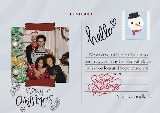 create beautiful Christmas Cards with Canva