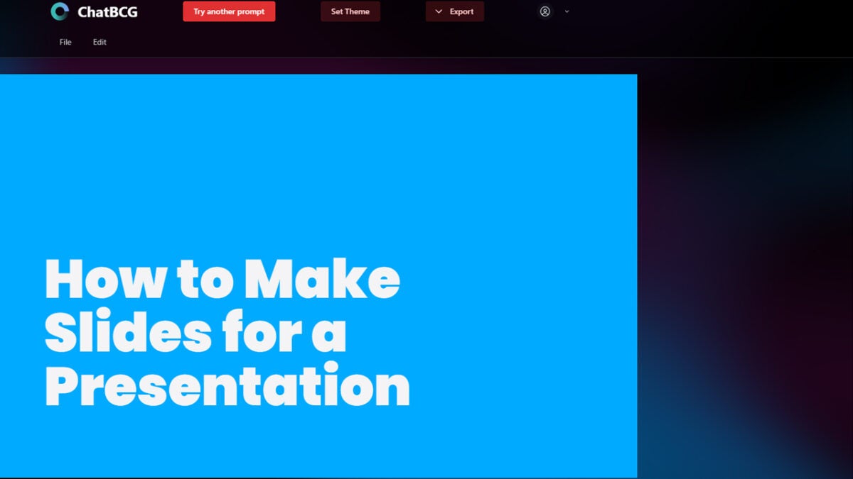Meet ChatBCG: The world’s first Text-to-PowerPoint AI