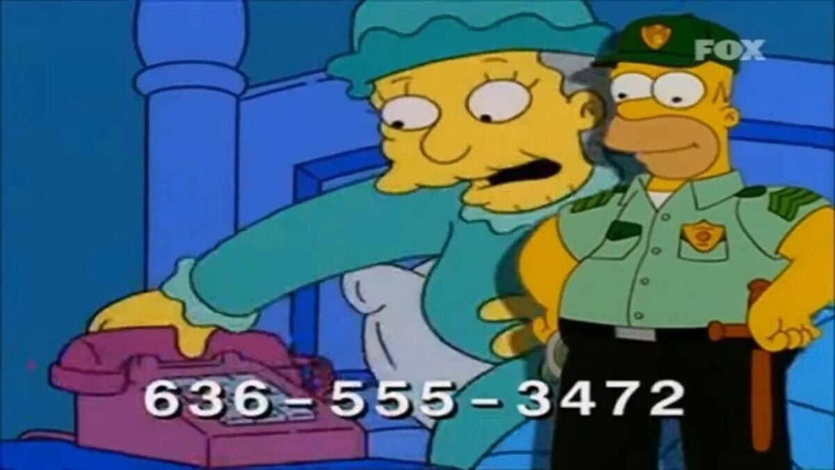 Does the telephone of a Murcian company appear in an episode of The Simpsons? Discover its curious history