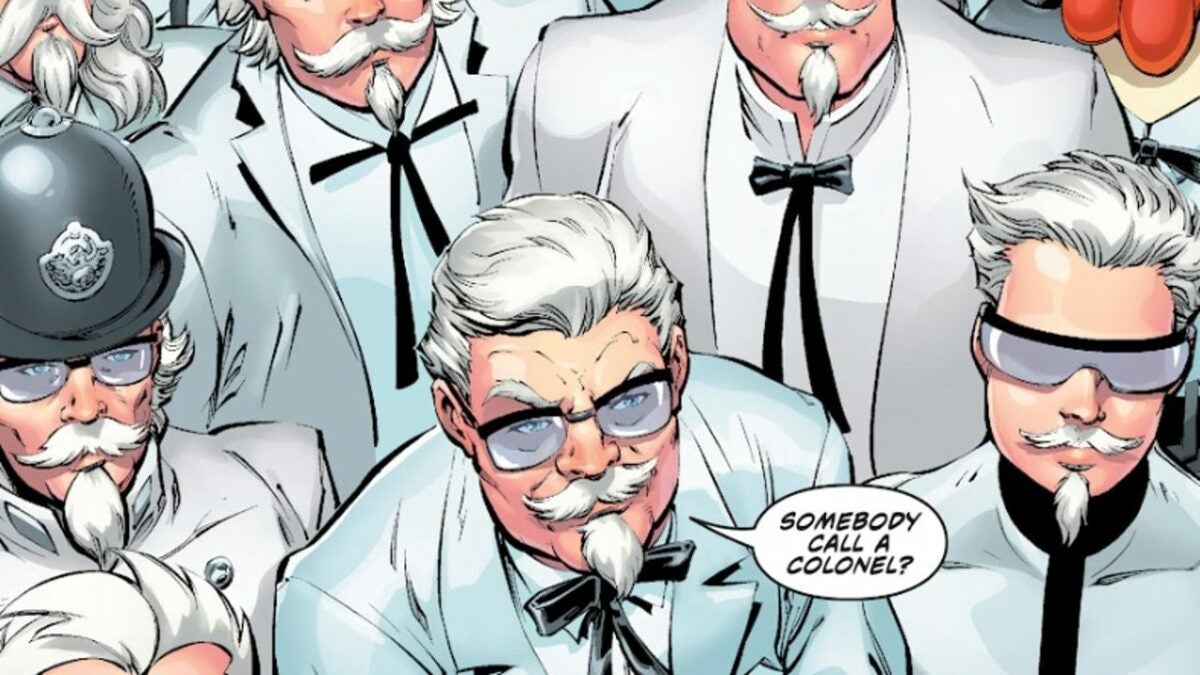 The interdimensional crossover of DC… and Kentucky Fried Chicken