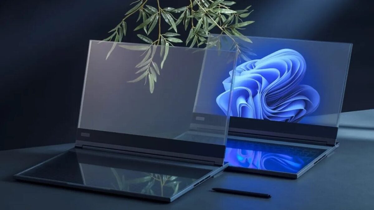 Lenovo presents its transparent screen at the Mobile World Congress 2024