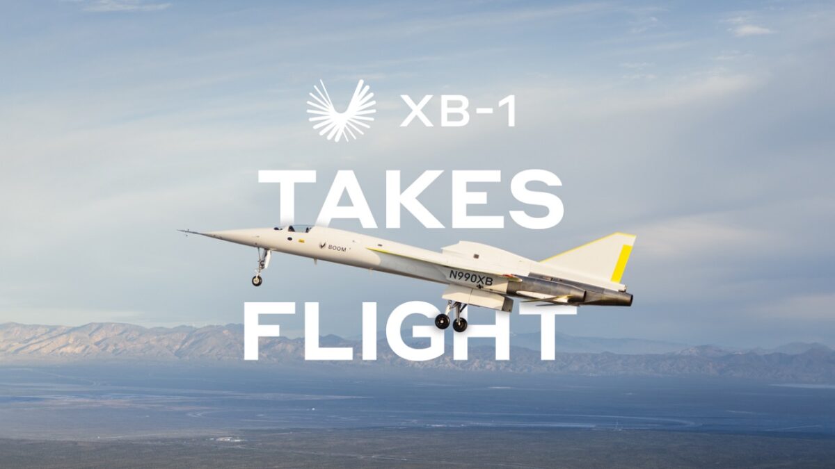 Un prototipo de avión supersónico