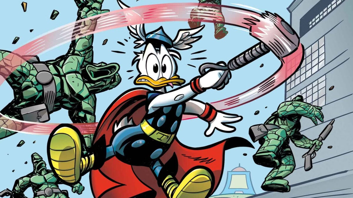 And what would happen if Donald Duck became Thor? No, it’s not an internet joke—it’s an official Marvel comic