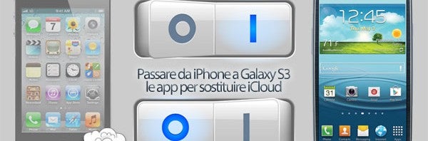 Passare da iPhone a Galaxy S3: app per sostituire iCloud per Android
