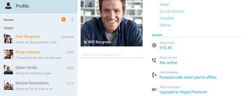 Skype per tablet Android, arriva la visualizzazione verticale