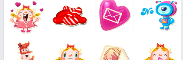 Candy Crush Saga, gli adesivi per la chat di Facebook. Prosegue la sticker mania