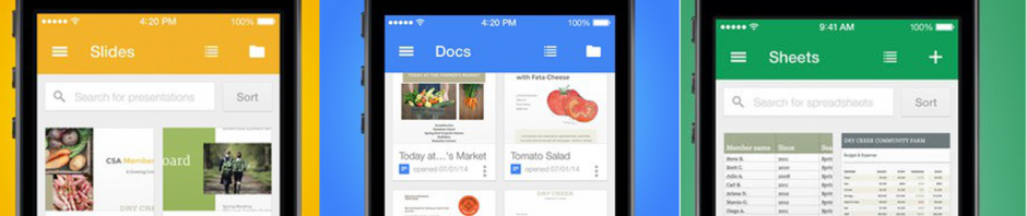 パワポ・エクセル・ワードをスマホで編集できるGoogleのアプリ3種がリリース