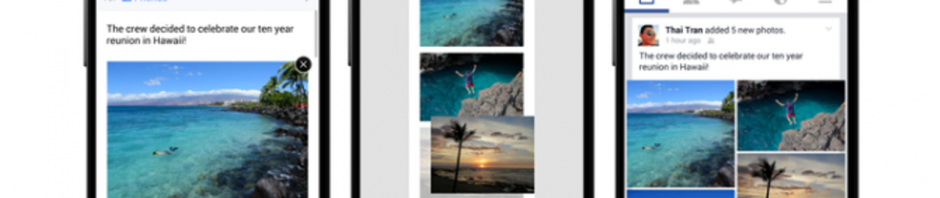 Facebookが写真シェア機能を改善　画像レイアウトをカスタマイズ可能に
