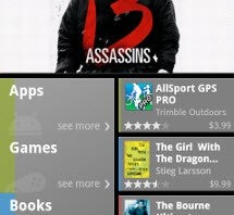 Android Market de cara nova no celular