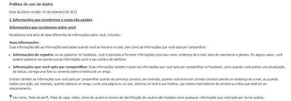 Associações norte-americanas travam atualização das regras de privacidade do Facebook