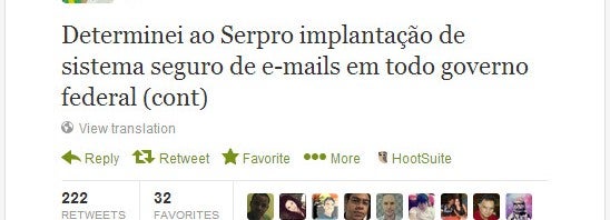 Presidente Dilma determina criação de sistema seguro de e-mails para prevenir espionagem
