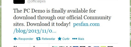 PES 2014 Demo para PC já está disponível para download