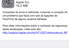 Atualização do iOS 7.0.4 corrige problema com FaceTime e falha de segurança