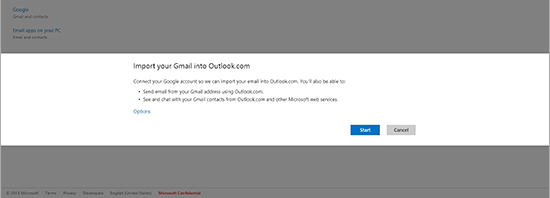 Microsoft cria ferramenta para importar e-mails do Gmail para o Outlook.com