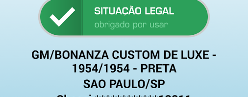 Aplicativo permite ao usuário verificar situação de carros e motos