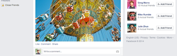Nova timeline do Facebook