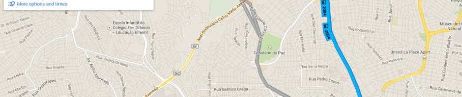 Google Maps incorpora informação de transportes públicos nas cidades-sede da Copa 2014