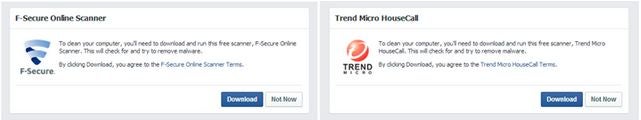 Facebook verifica se o sistema está infectado durante o login