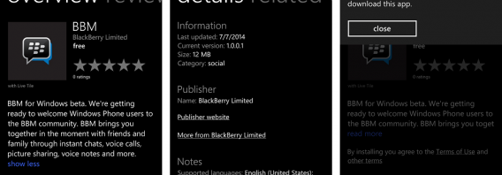 BlackBerry Messenger chega para Windows Phone. Mas…