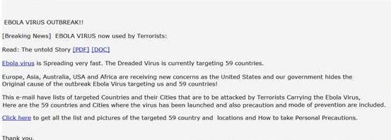 CNN Ebola ataques virtuais