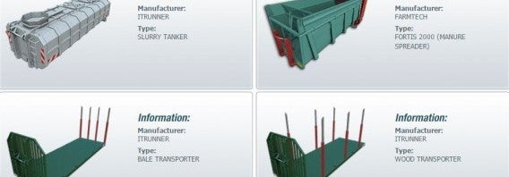 Equipamento incluídos no DLC ITRunner para Farming Simulator 2015