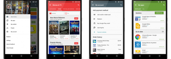 Google Play Store se rende ao Material Design e traz mais novidades